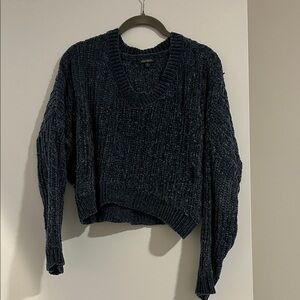 Cropped Knit Sweater